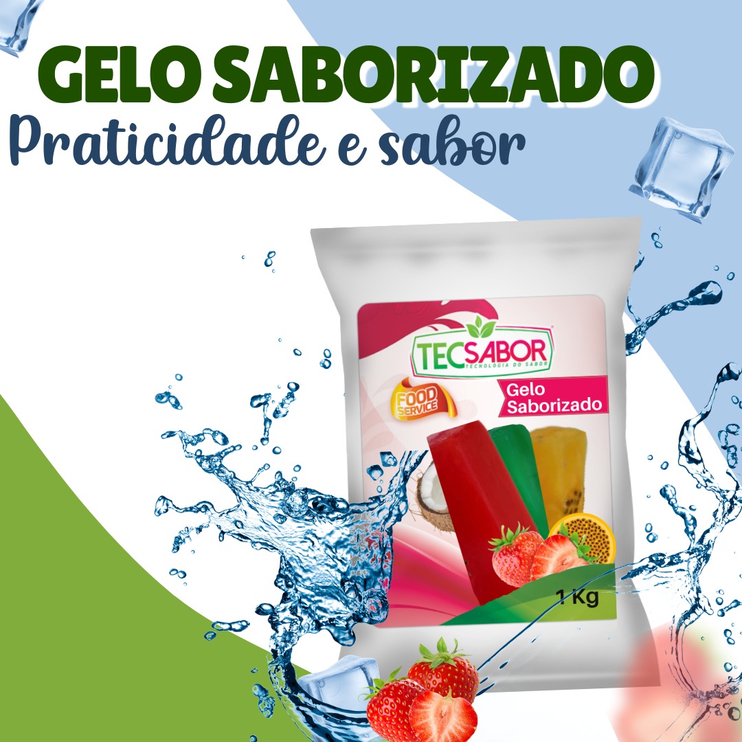 Gelo de Sabor Água de Coco - lojatecsabor